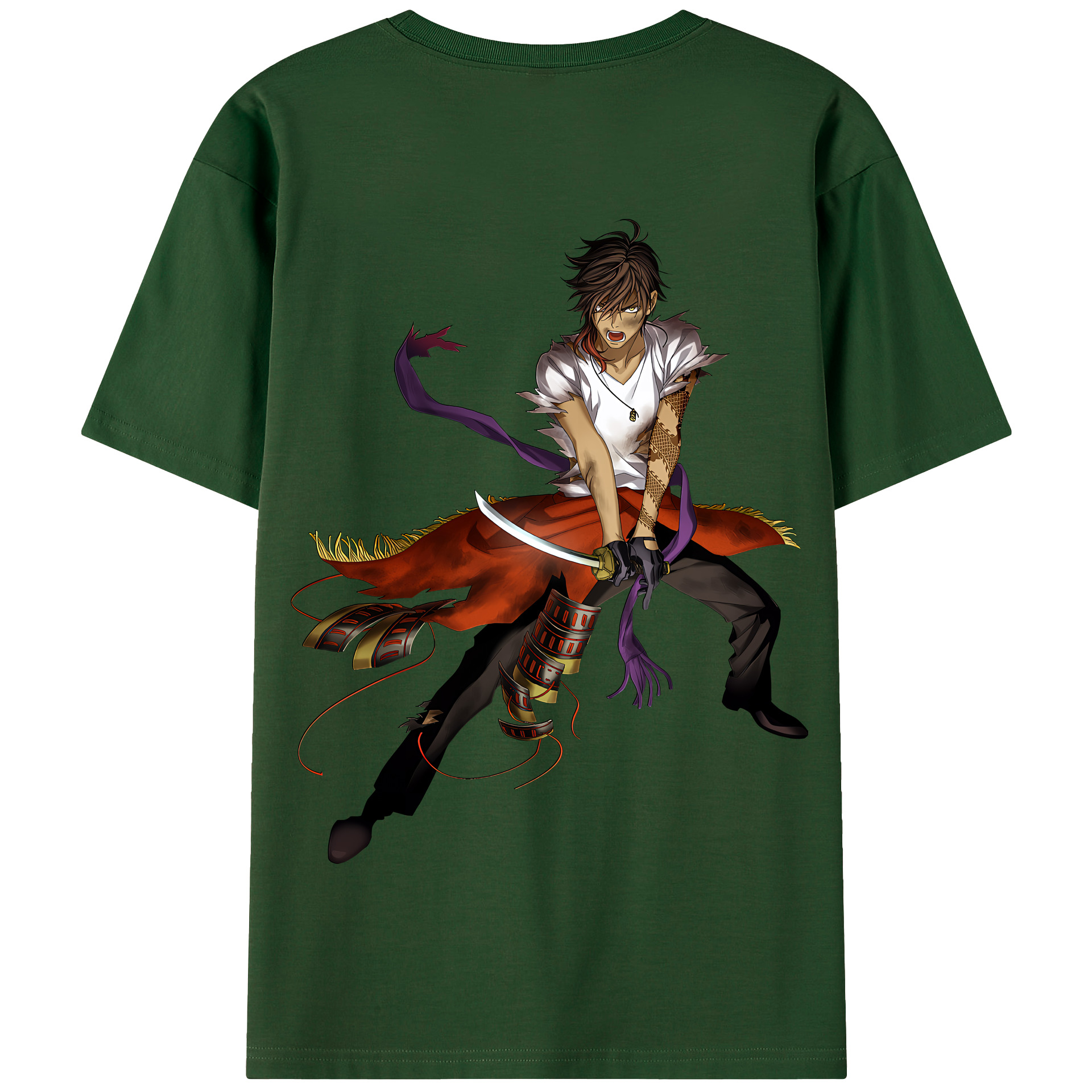 （画像用） 刀剣乱舞 Touken Ranbu 綿100％半袖Tシャツ（背面プリント）